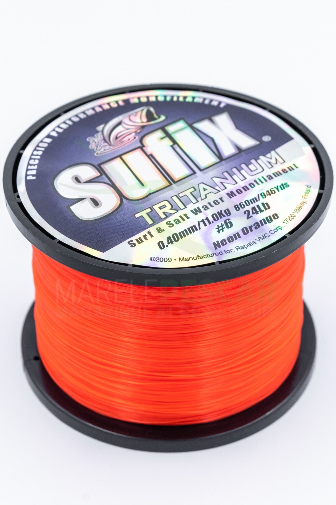 Monofilament thread, neon orange, Sufix, 680m - 1750m