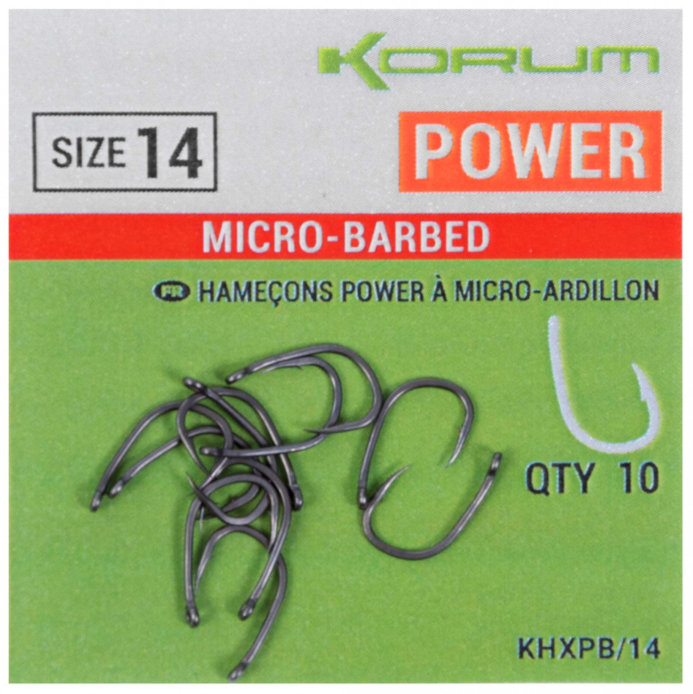 Hooks Korum Xpert Power, 10pcs/envelope